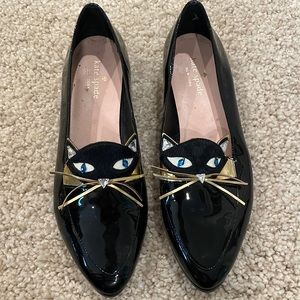 Kate spade patent leather cat loafers